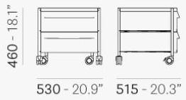 Pedrali Офисный ящик из полипропилена на колесиках Boxie Bxm_2c - Вид №3