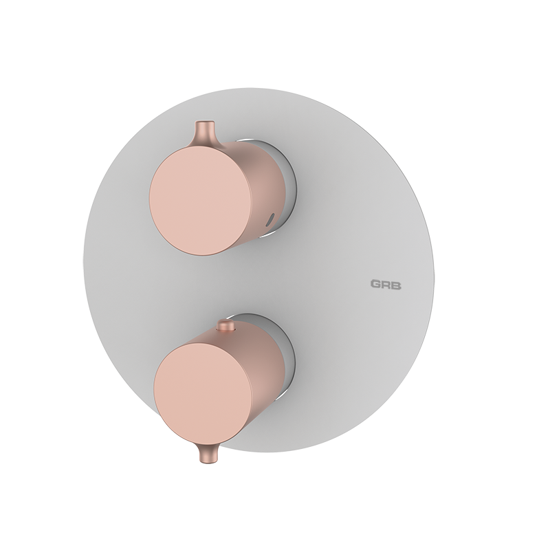 47110416 PREMIUM Белый Встроенный термостатический с запорным Белая роза GRB MIXERS 