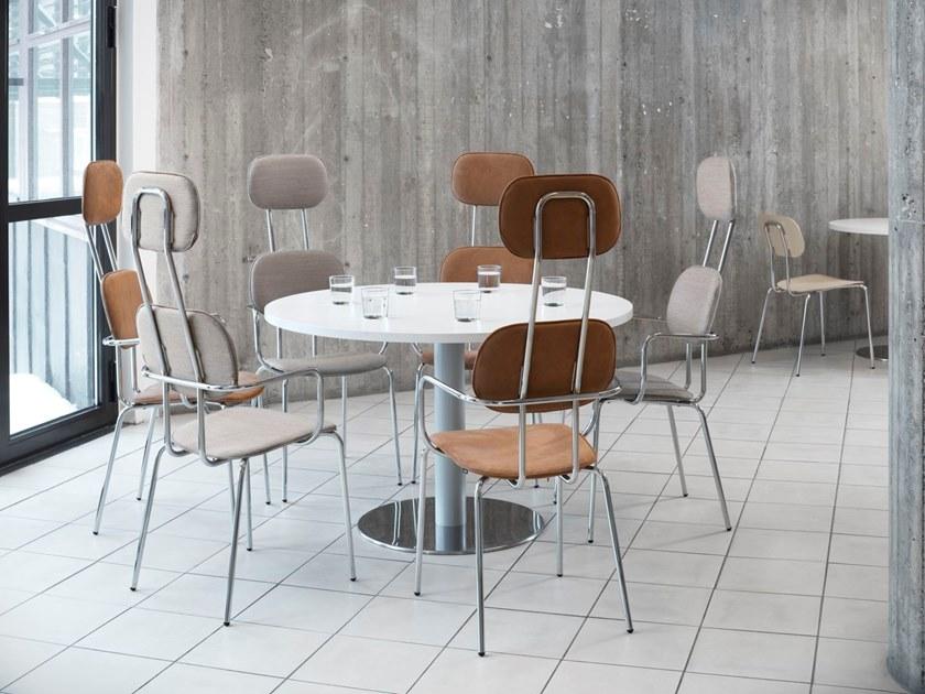 MDD Офисный стул из алькантары на козелке с подлокотниками New school sun-id-1445111 - Вид №1