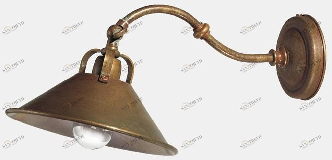 Il Fanale Настенный светильник из латуни с фиксированным кронштейном Cascina 204.04.oo