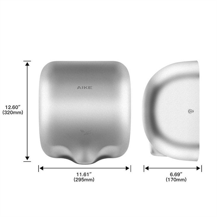 Сушилка для рук из нержавеющей стали AIKE AK2800_493  - Вид №5