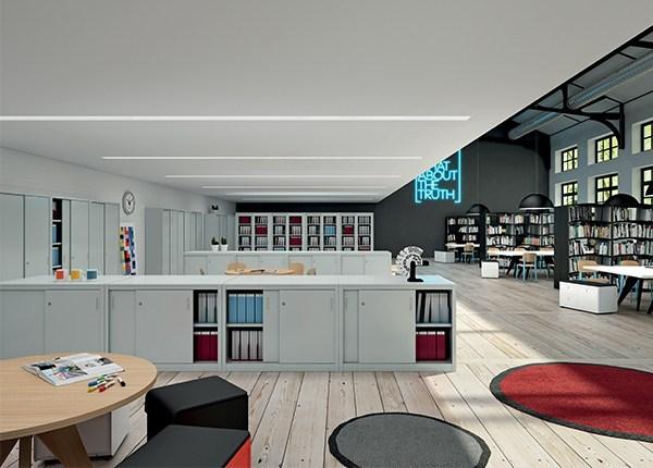 Dieffebi Запираемый металлический шкаф для офиса с раздвижными дверцами Classic storage sun-id-1492622 - Вид №7