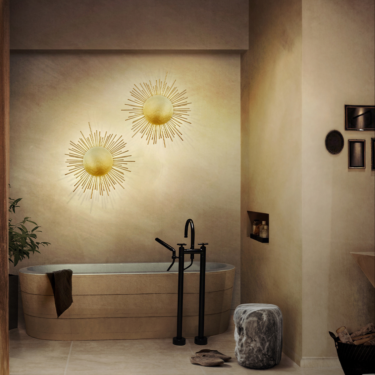 Настенные светильники Soleil Wall Lamp Covethouse BRABBU  - Вид №1