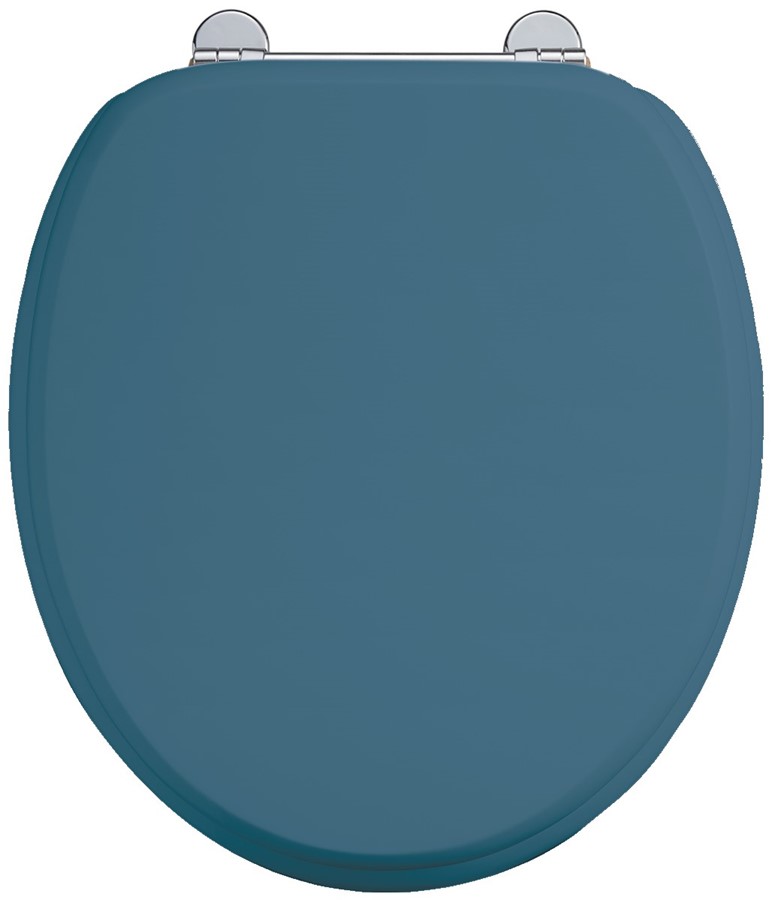 Burlington Bespoke Синее сиденье Alaska на заказ с хромированными петлями S56 CHR 