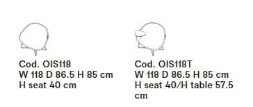 Кожаное кресло Tacchini ISOLA ARCH-00035764 - Вид №2