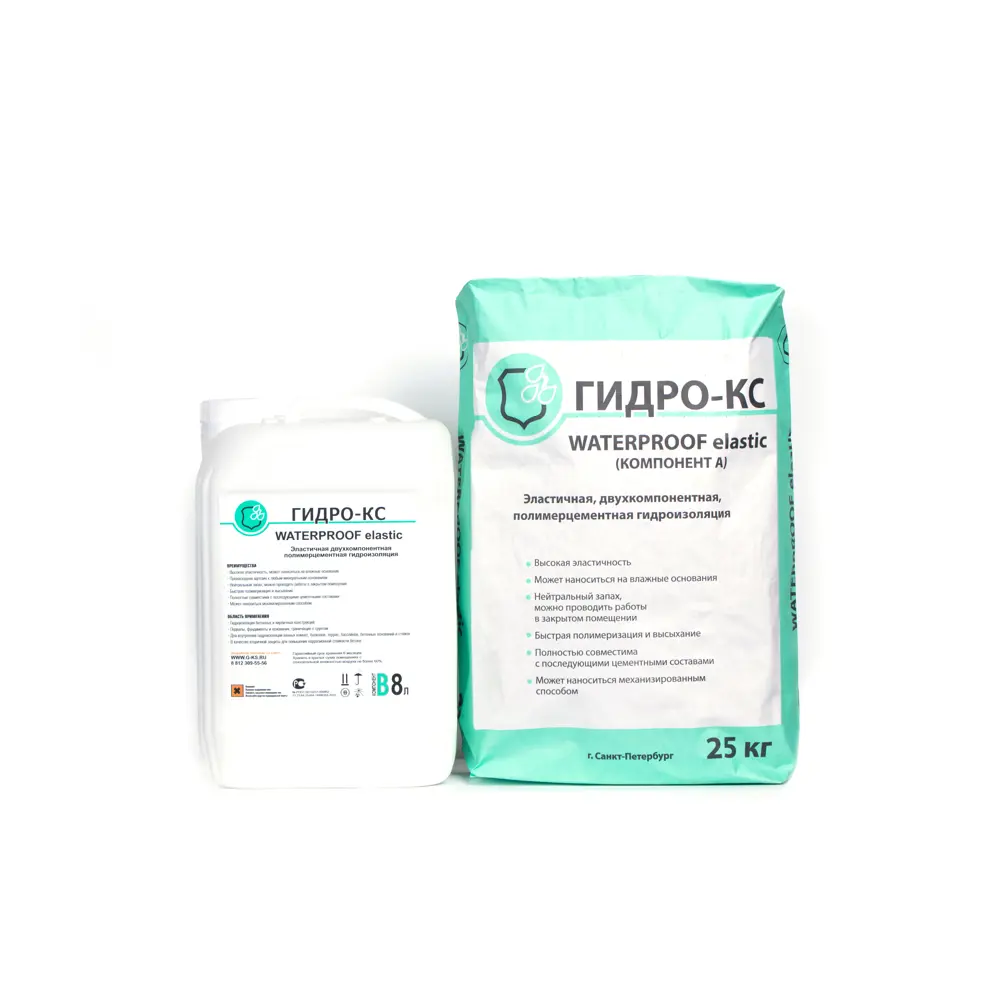 Гидроизоляция Гидро-КС Waterproof Elastic 33 кг 85190595 STLM-2162367