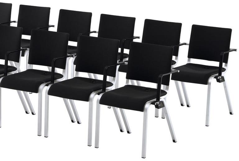 Brunner Штабелируемый стул для конференций из ткани с подлокотниками Alite sun-id-1429847 - Вид №8