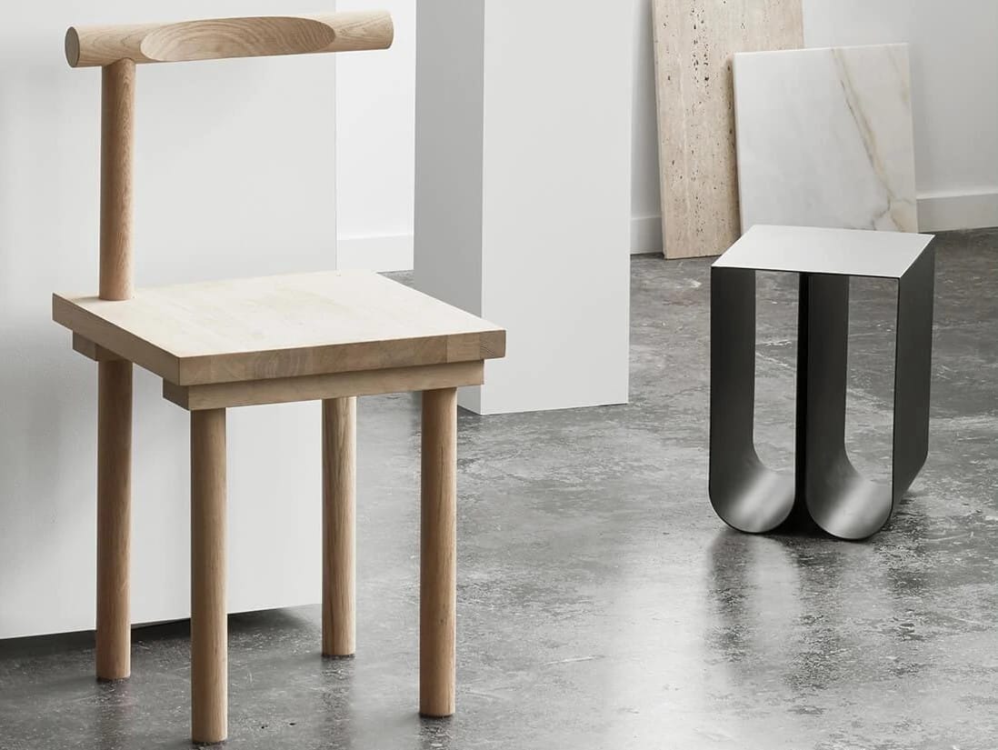 Стальной журнальный столик с журнальным столиком Kristina Dam Studio Curved ARCH-00056926 - Вид №1