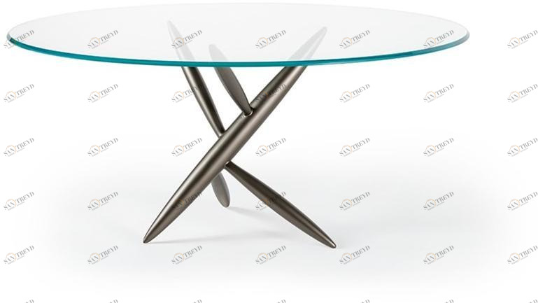 Reflex Круглый обеденный стол из стекла sun-id-1404765