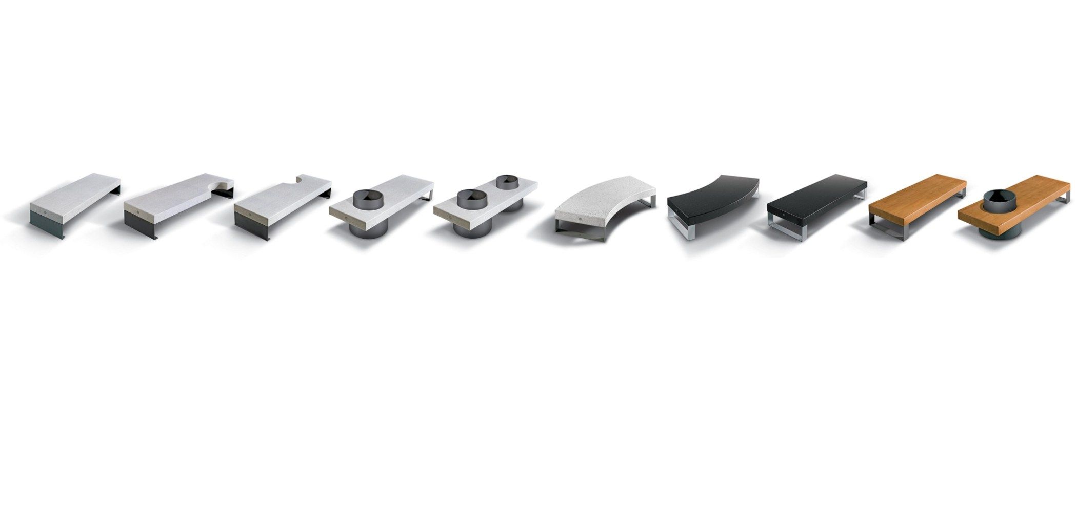 Изогнутая скамья HPC со спинкой Metalco DIAMANTE ACCESSORIES W ARCH-00122770 - Вид №3