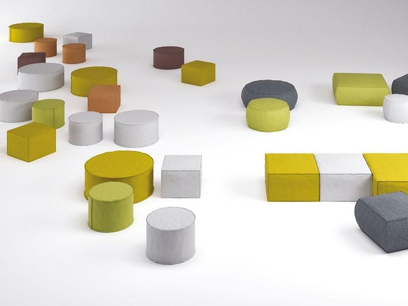 Real Piel Пуф из круглой ткани с обивкой sun-id-1447863 - Вид №8