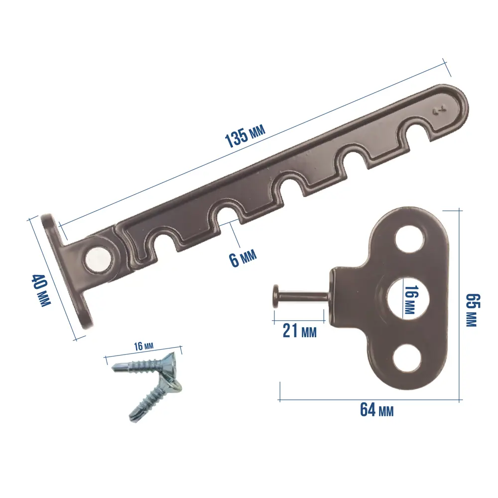 Ограничитель оконный MONLID металл цвет коричневый STLM-2198848 - Вид №4