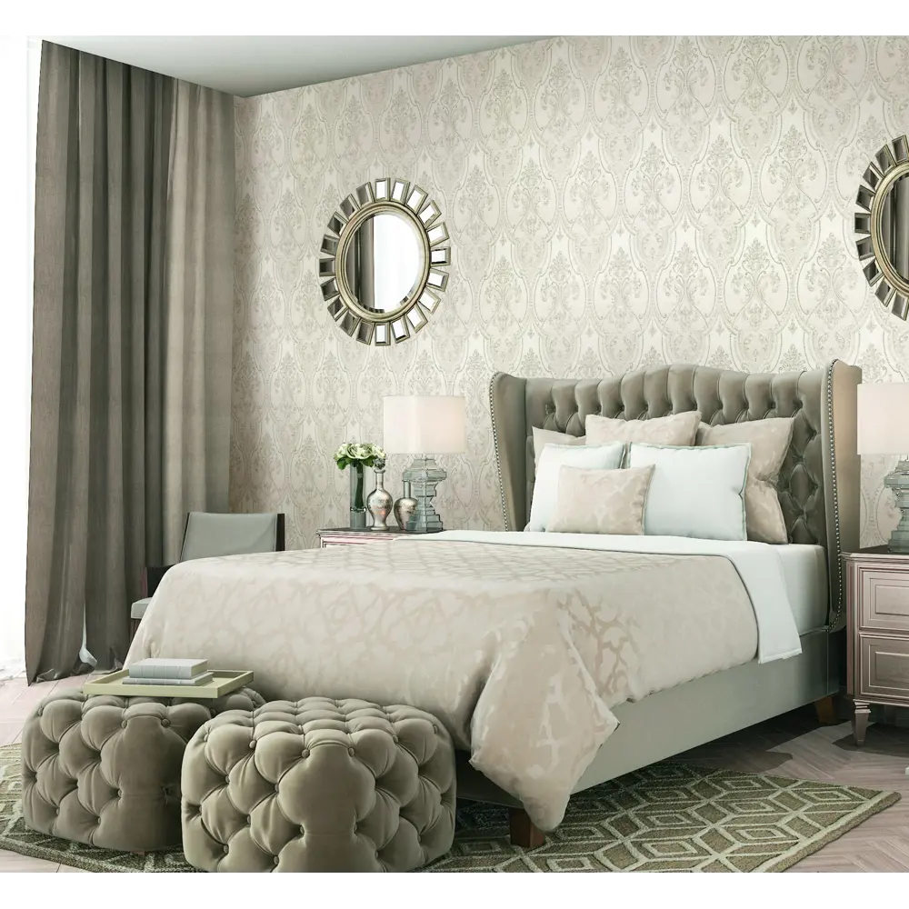 Обои флизелиновые OVK design Летиция бежевые 1.06 м 10553 02 83972768 STLM-2088274 - Вид №3