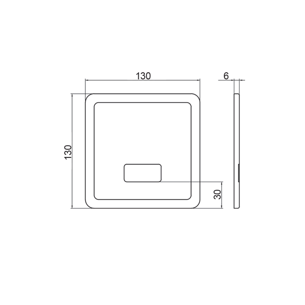 RHL2101N Смывное сенсорное устройство скрытого монтажа для писсуара Raiber Sensor  - Вид №2