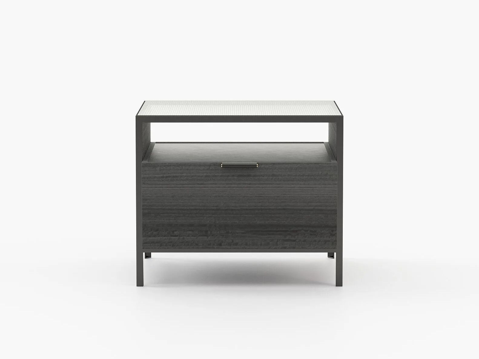 Тумбочка из дерева и стекла Laskasas холст ARCH-00120077 - Вид №7