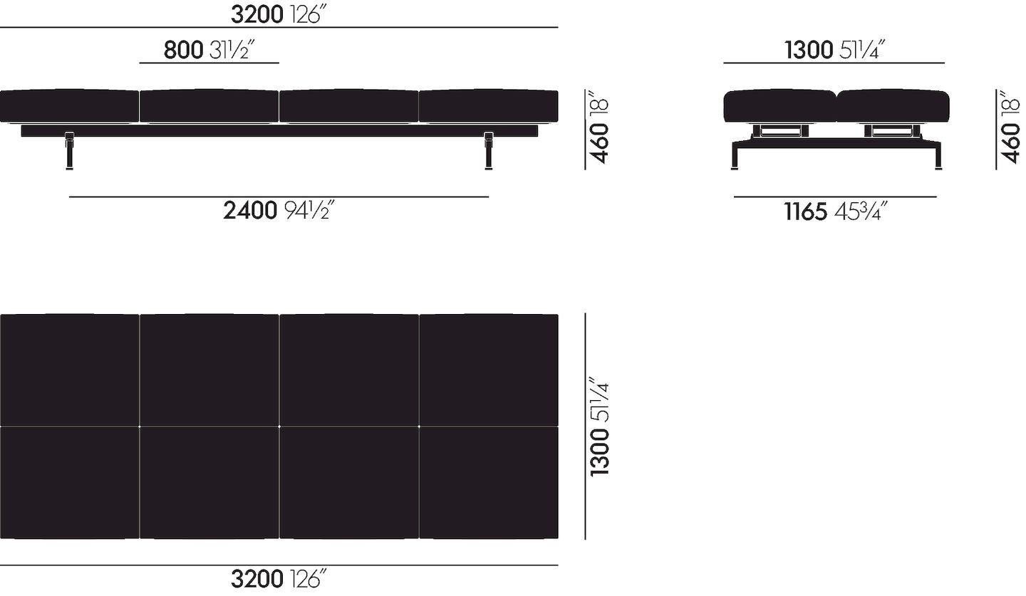 Секционный диван VITRA мягкая работа ARCH-00079650 - Вид №45