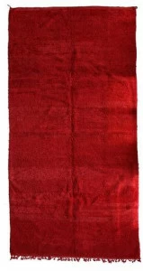 AFOLKI Прямоугольный однотонный ковер с длинным ворсом из шерсти Chichaoua Taa903be