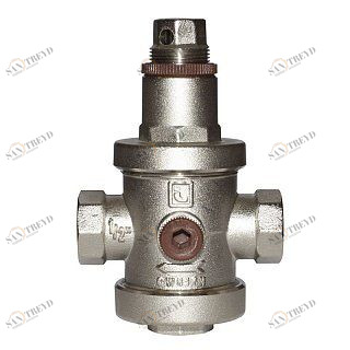 Редуктор давления ITAP 1/2" полнопроходной с отверстием под манометр 14312