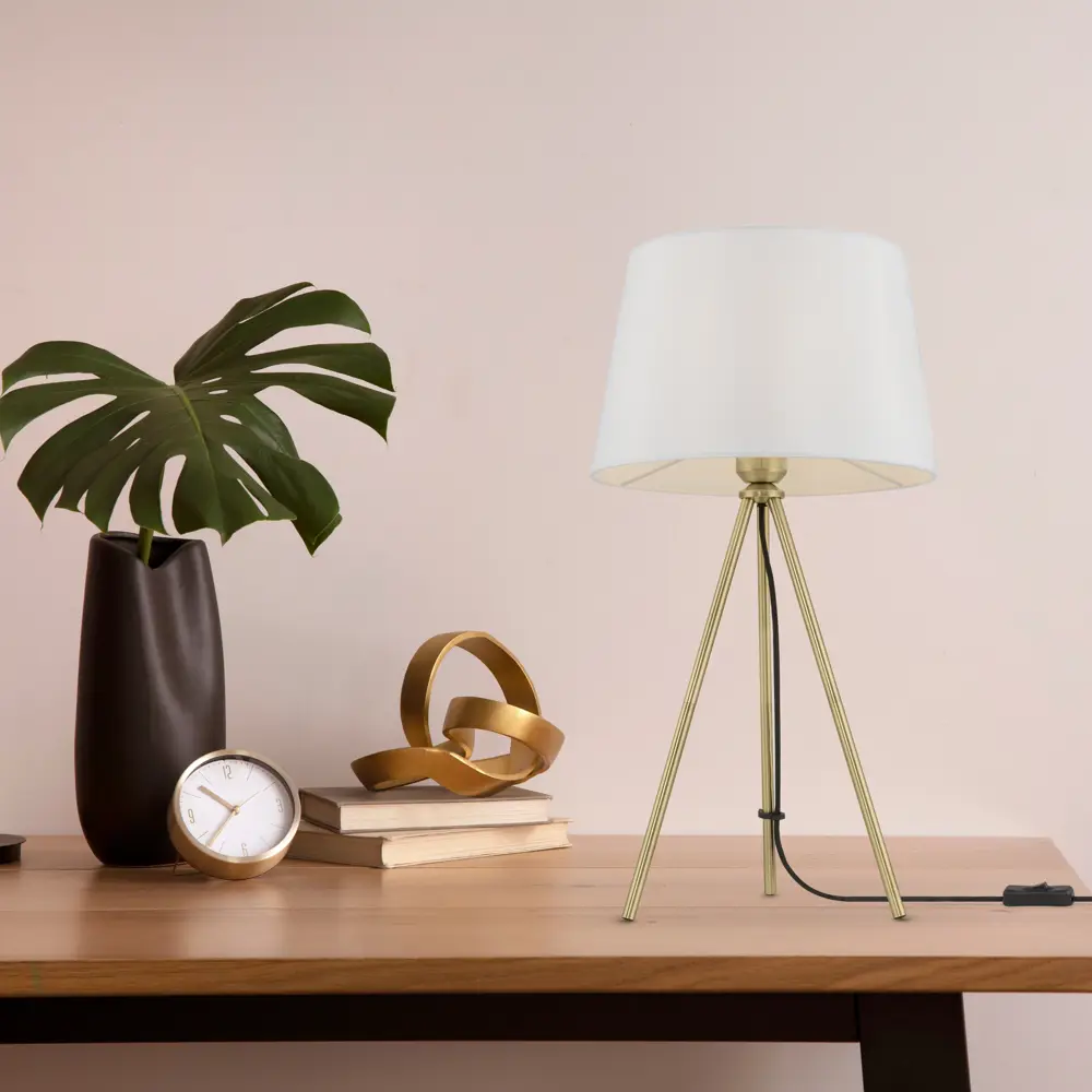 Настольный светильник Freya с текстильным абажуром на треноге 83737622 STLM-0043951 - Вид №12