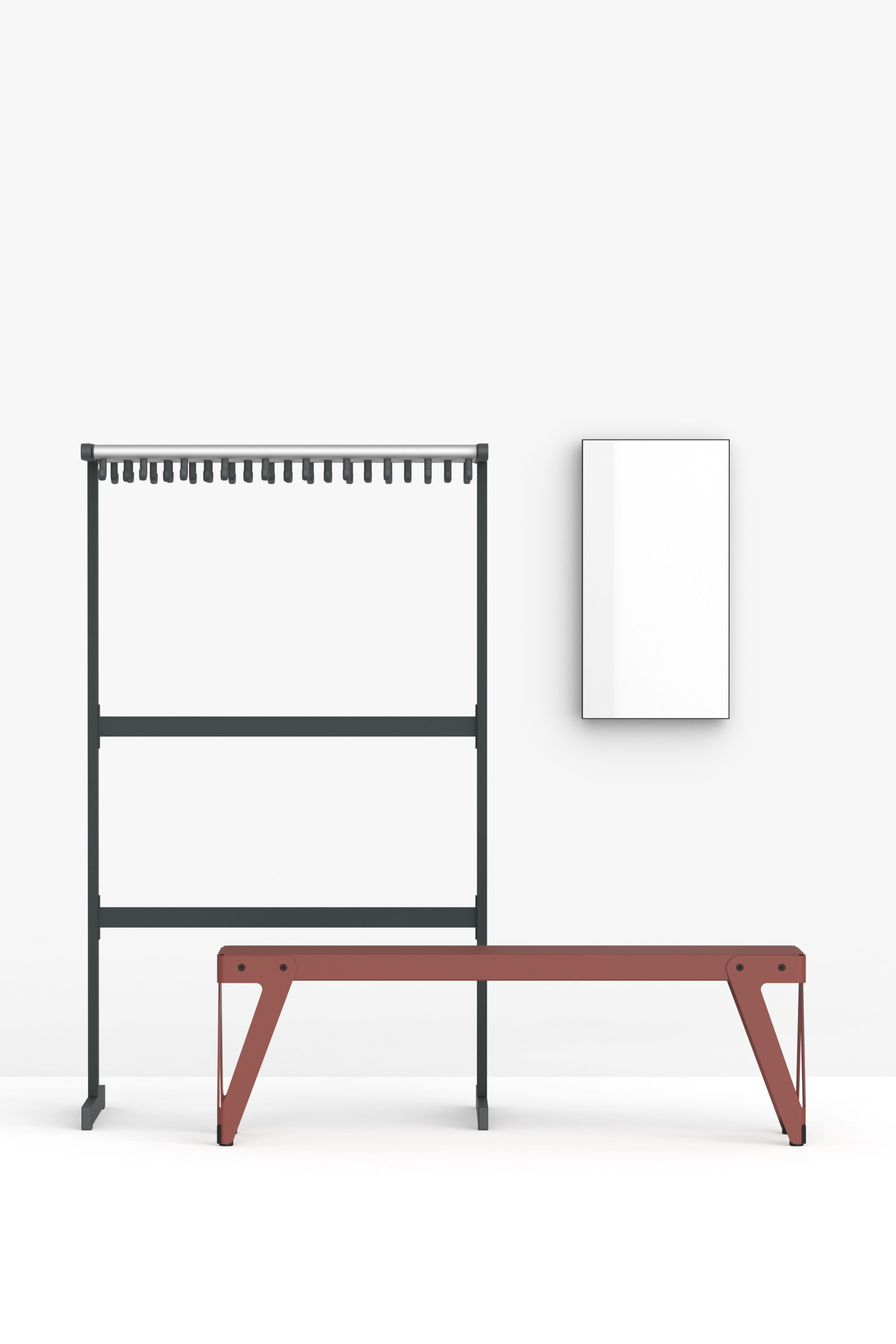 Стальная напольная вешалка с порошковым покрытием FUNCTIONALS Tertio ARCH-00004478 - Вид №2