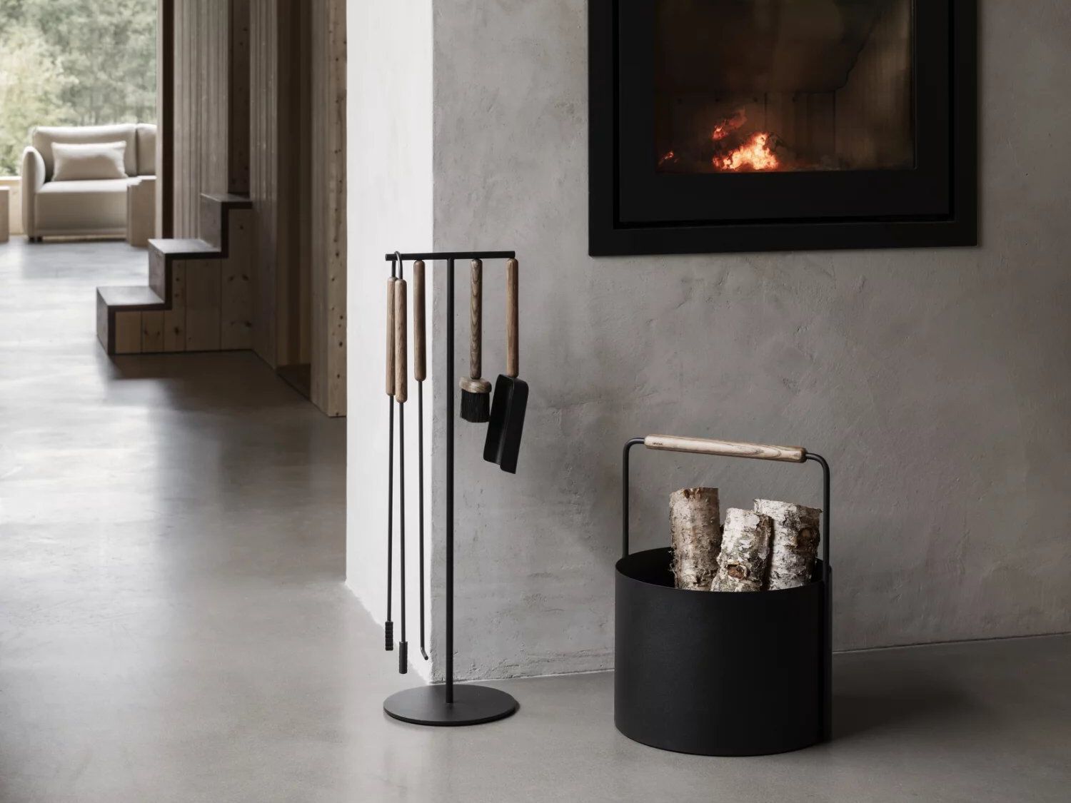 Набор инструментов для камина с порошковым покрытием blomus Аши ARCH-00137310 - Вид №6