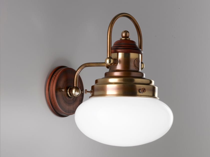 Настенный светильник из стекла и латуни Cremasco Illuminazione Венецианская традиция ARCH-00128642