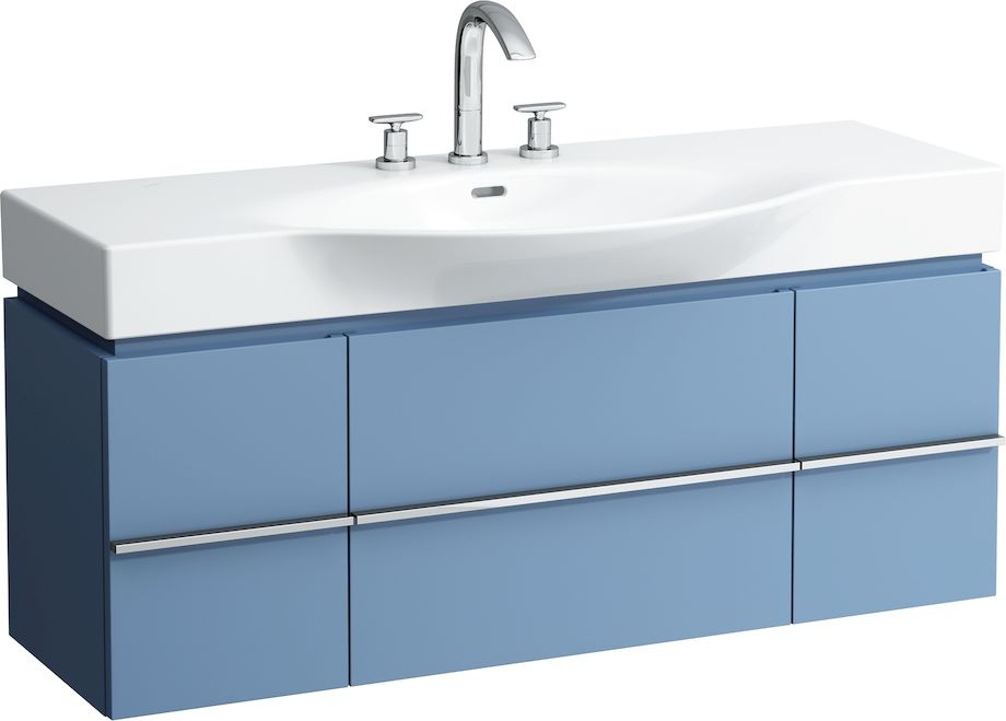 H4013020755191 Шкафчик под раковину, для раковин 811704, 812704, 2 выдвижных ящика с 2 дверцами, 2 стеклянные полки LAUFEN PRO - Вид №16