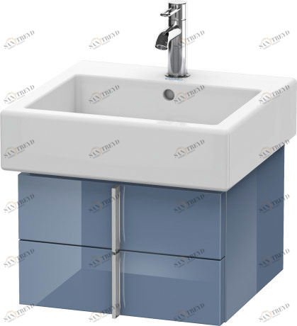 VE620304747 Vero Тумбочка подвесная Каменно-синий глянцевый лак Duravit