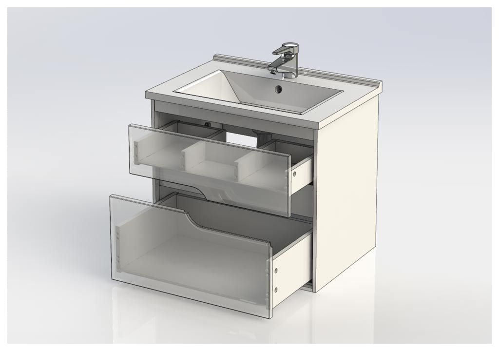 Тумба с раковиной Aquanet Модена 65 белый 0019848500182318 - Вид №4
