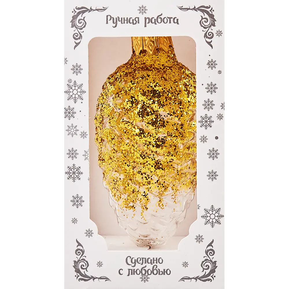 82856293 Ёлочное украшение «Шишка в снегу» STLM-1513657 Santreyd  - Вид №3