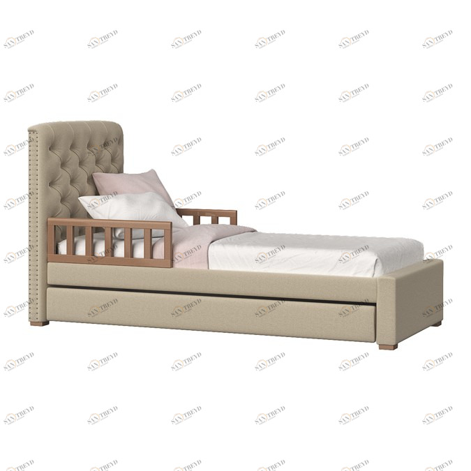 Кровать одноярусная бежевая Elit Soft ELLIPSE ELLIPSE ELIT 00-3951309 Бежевый Santreyd 