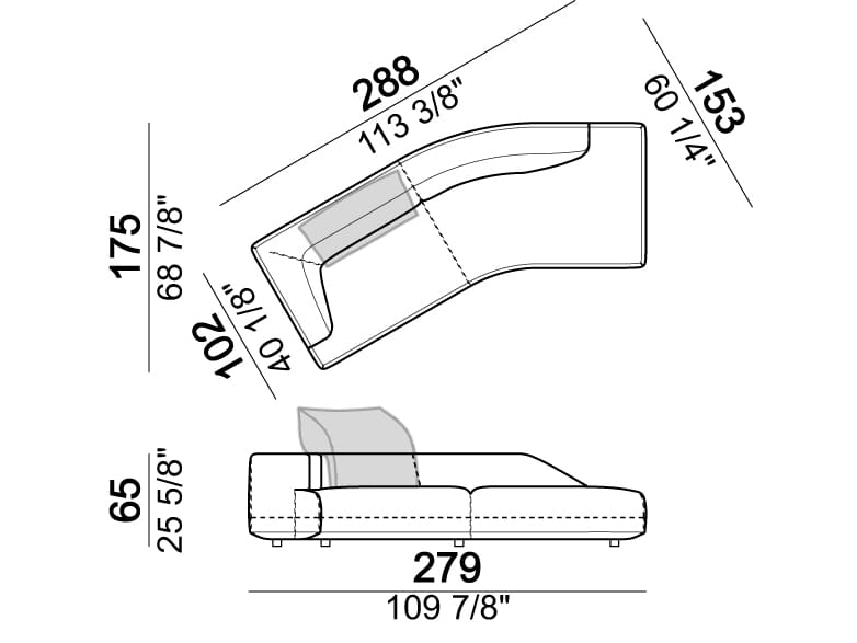 Dormeuse мягкая кожа Arketipo Starman ARCH-00117411 - Вид №5