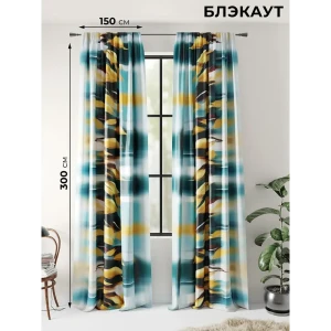 91713634 Комплект штор на шторной ленте Comfy Way Релквиант 150x300 см цвет белый STLM-1059766