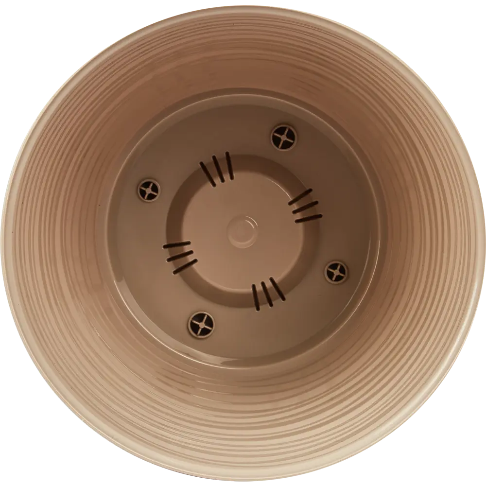 IDI LAND Saffron — цветочный горшок с поддоном в бежевом исполнении 84533074 STLM-0051421 - Вид №1