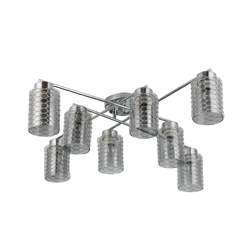Люстра потолочная Ritter Palermo 52520 2 8 ламп Е27 цвет хром 84856882 STLM-2075366 