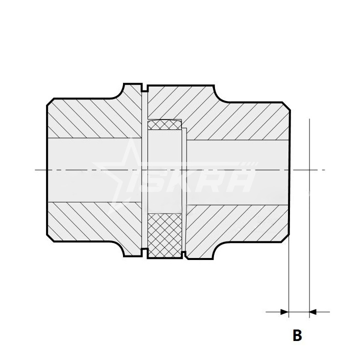 IS3770 Упругий элемент типа паук черный EN48060 ISKRA  - Вид №4