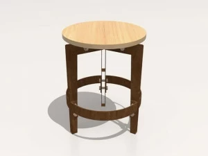 TrackDesign Низкий табурет из стали Corten ™ с подставкой для ног Leggero Sp0446001