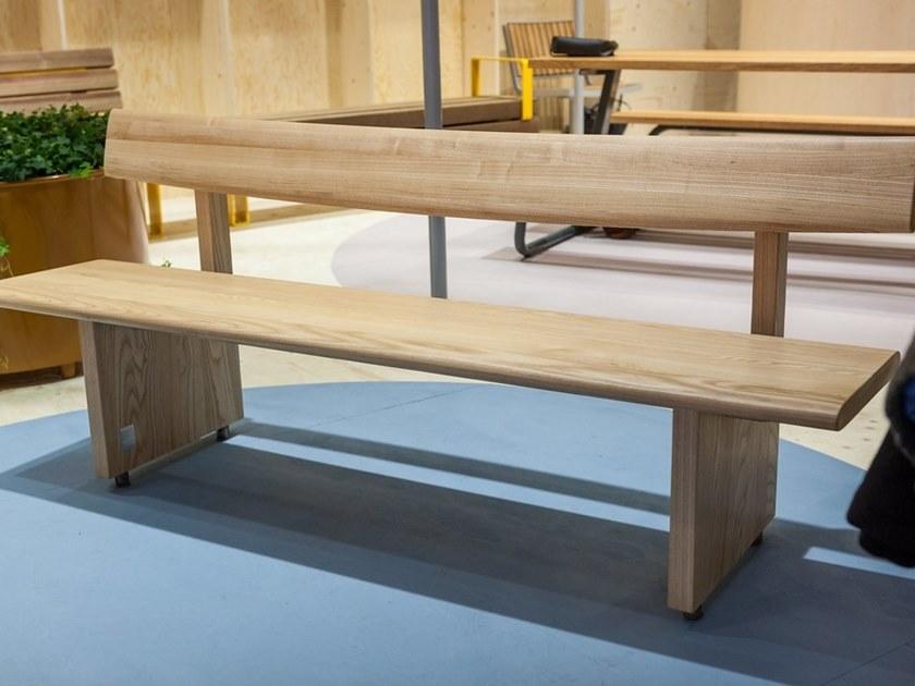 VESTRE Скамья из массива дерева со спинкой sun-id-1508401 - Вид №3