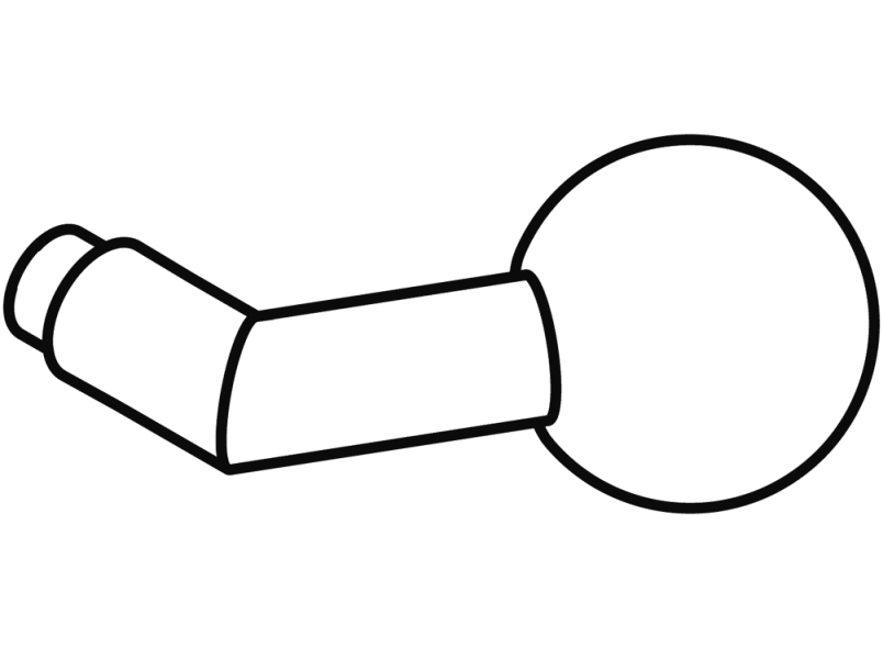 108XAHLT Толкатель кнопки, часть с отверстием (h-technik) HEWI System 111 | Edelstahl  - Вид №2