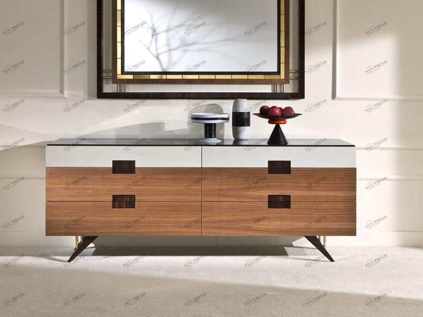 Rozzoni Буфет из орехового дерева с ящиками Ambra sun-id-1436938