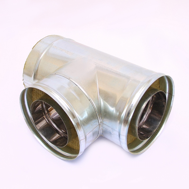 Сэндвич-тройник 90" Ferrum Ф160х250 оцинкованная сталь (430/0,5мм) FD11160N4FC - Вид №1