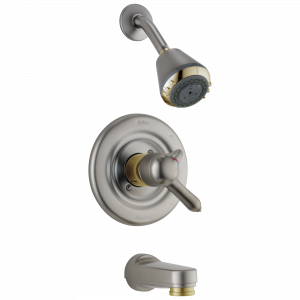 T17430-NP Для ванны и душа Monitor® 17 Series Delta Faucet Classic Жемчужный никель и латунь