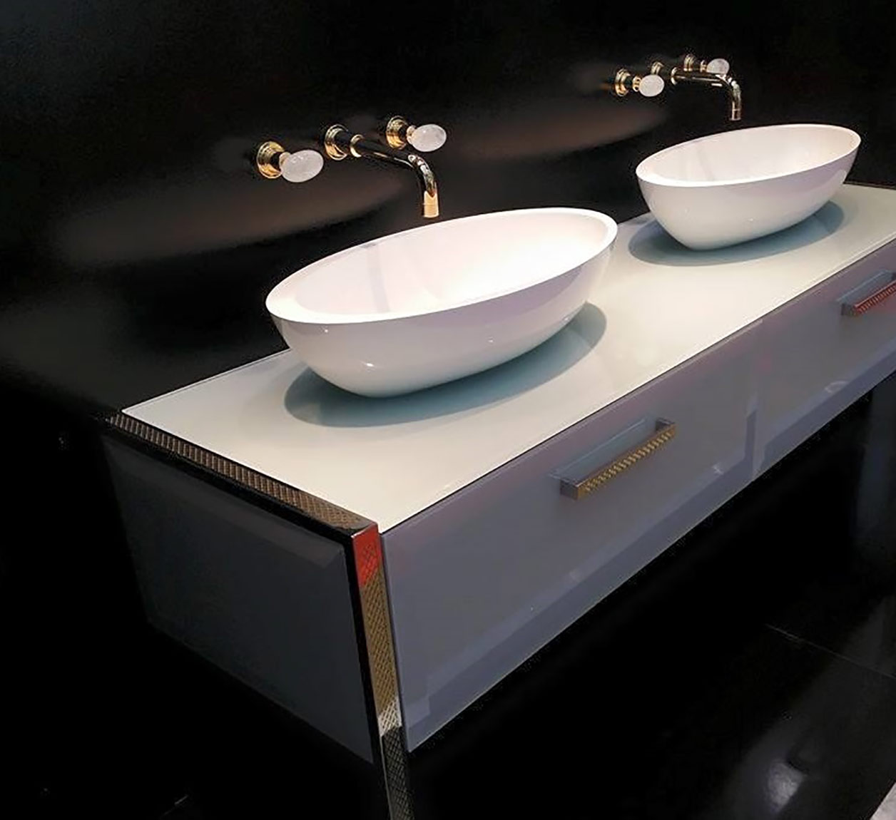 2108 ** 09C Смеситель для умывальника Nicolazzi Series Cristallo di Rocca  - Вид №6