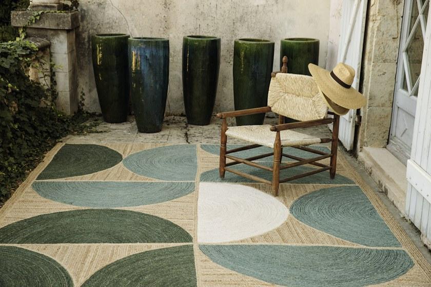 Élitis Прямоугольный коврик из джута с геометрическими мотивами sun-id-1422739 - Вид №4