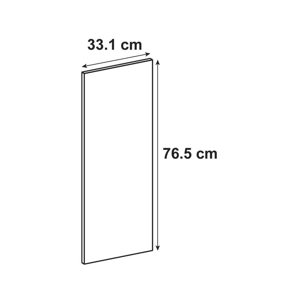 Фасад для кухонного шкафа Мегион 33.1x76.5 см Delinia ID МДФ цвет тёмно-серый 82010194 STLM-2185043 - Вид №14