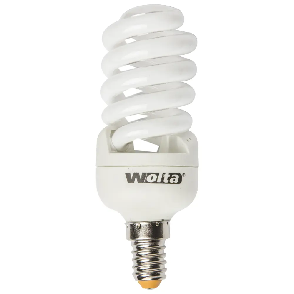Лампа энергосберегающая Wolta спираль E14 20 Вт свет тёплый белый STLM-2210419