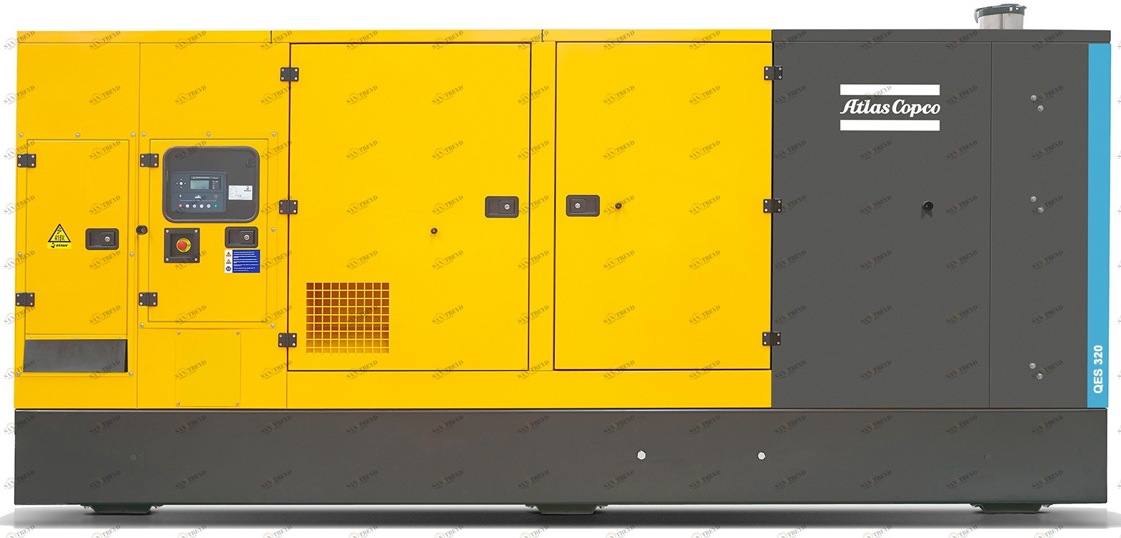 Дизельный генератор Atlas Copco QIS 320 в кожухе с АВР sun-id-1031053