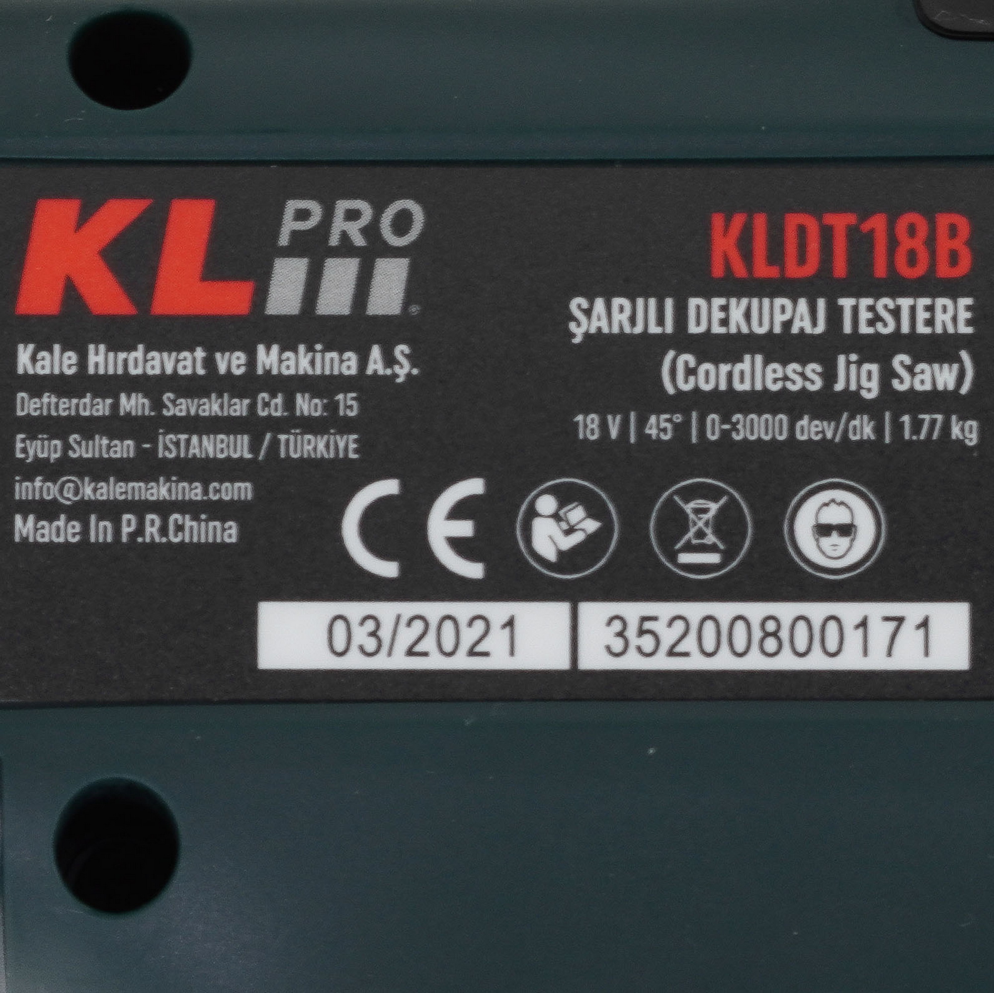Электрический лобзик KLPRO KLDT18B-50 9150303 STDN-0000700 - Вид №6