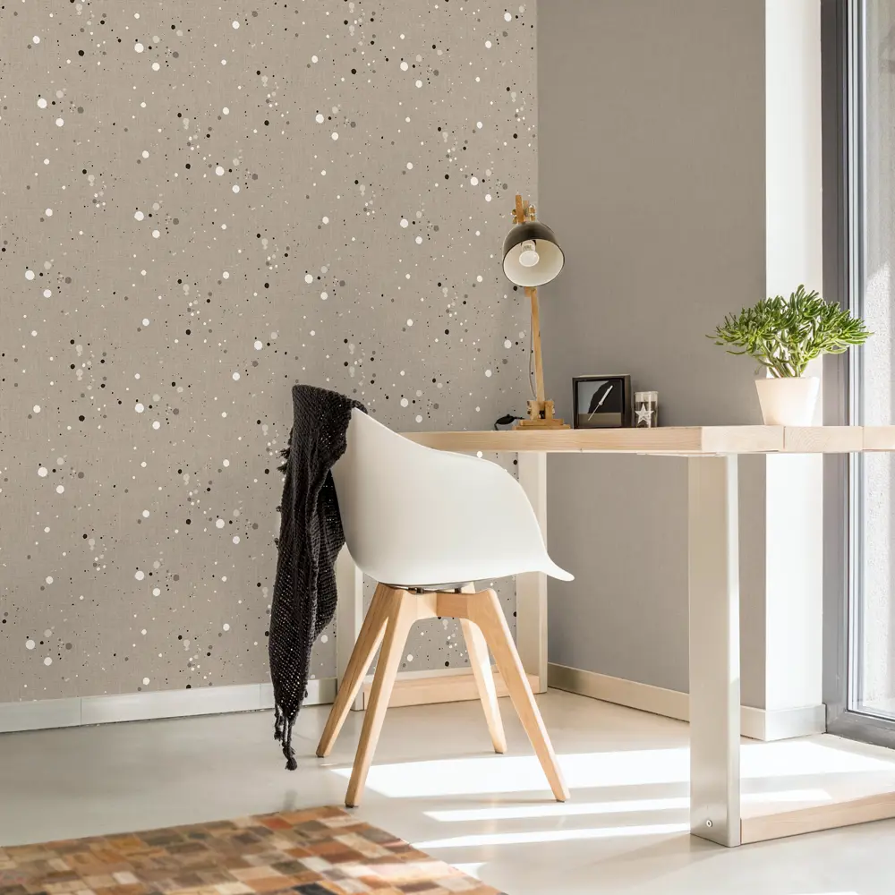 Обои флизелиновые Ateliero Goroshek коричневые 1.06 м At283756Э STLM-2001731 - Вид №3