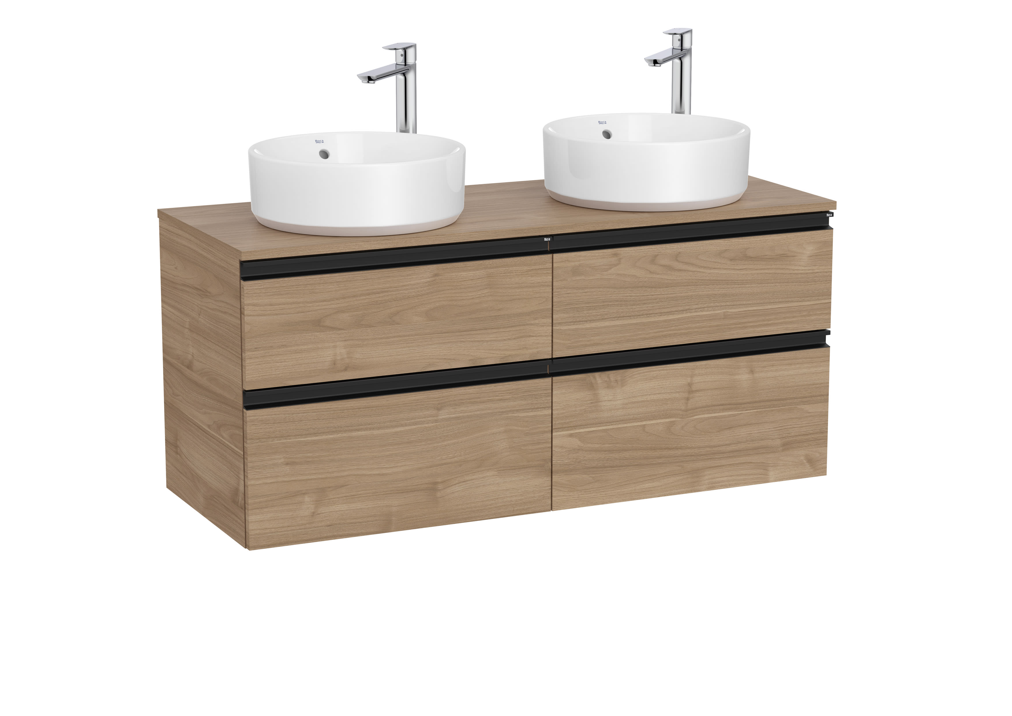 Деревянный двойной умывальник с ящиками Roca The Gap ARCH-00074708 - Вид №1
